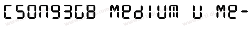 CSong3GB Medium U Me字体转换
